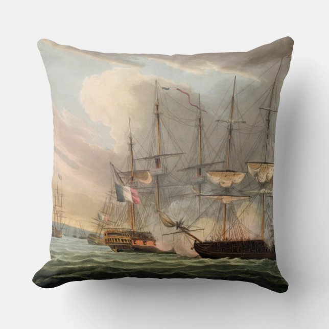 Destruction of the French Fleet in Basque Roads, A Cushion (Front)