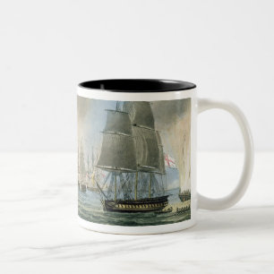 Destruction of the Turkish Fleet, 19th February, 1 Two-Tone Coffee Mug