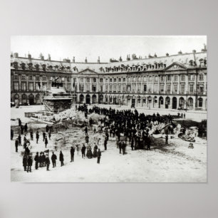 Destruction of the Vendome Column Poster
