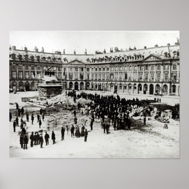Destruction of the Vendome Column Poster (Front)