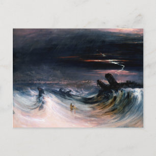 Destruction of Tyre by John Martin (1840) Postcard