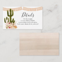 Detail Card Boho Cactus Taco bout Love Pampas Gras