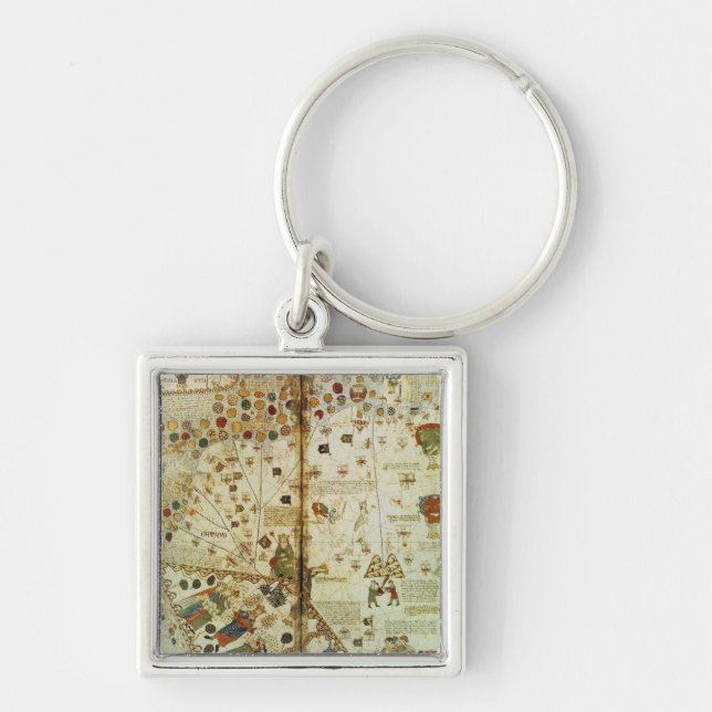 Detail from a Catalan World Map Key Ring (Front)