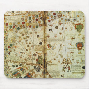Detail from a Catalan World Map Mouse Pad