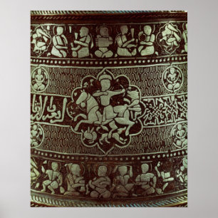 Detail from a lamp, from Egypt, 1282 Poster