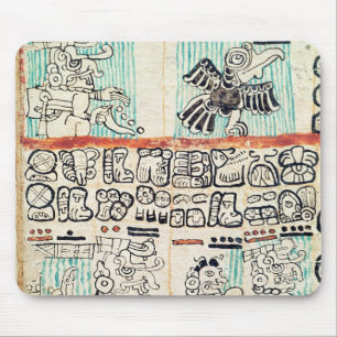 Detail from a Mayan codex Mouse Pad