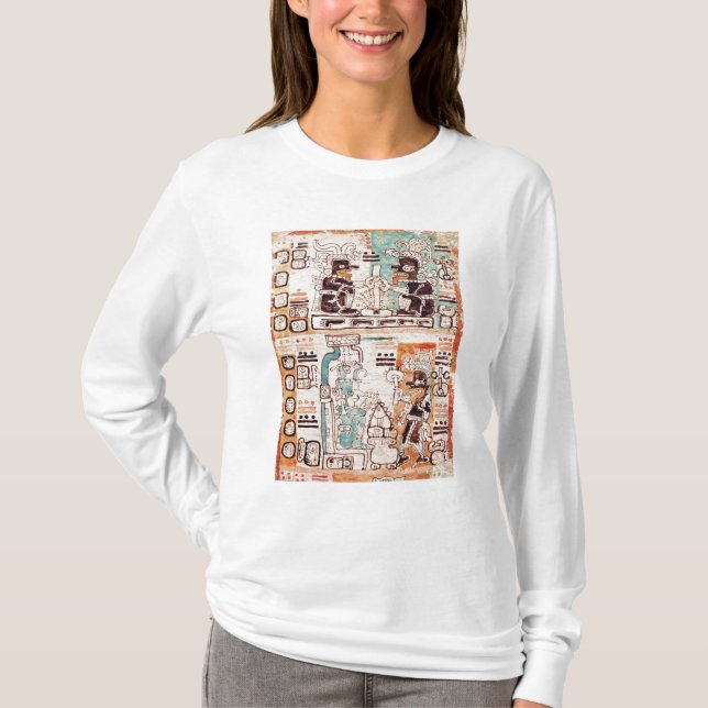 Detail from a Mayan codex T-Shirt (Front)