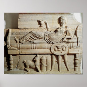 Detail from a sarcophagus poster