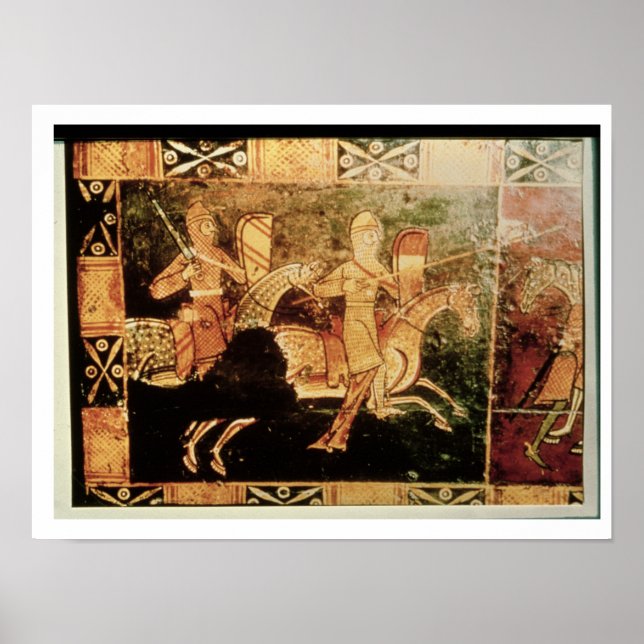 Detail from a wedding chest depicting soldiers goi poster (Front)