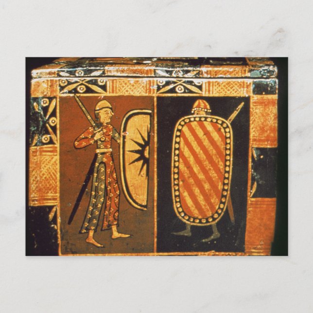 Detail from a wedding chest postcard (Front)