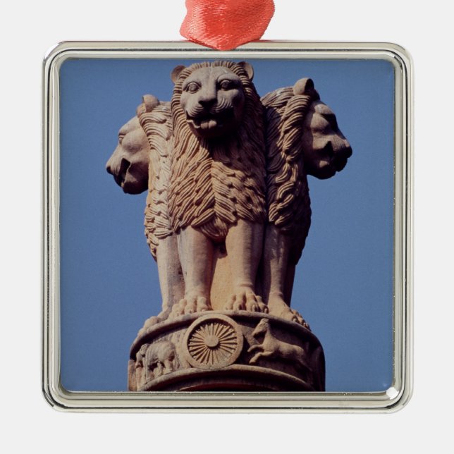 Detail from an Ashoka Pillar Metal Tree Decoration (Front)