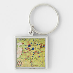 Detail from Europe and Central Asia Key Ring