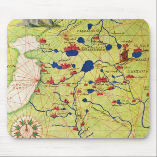 Detail from Europe and Central Asia Mouse Pad