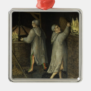 Detail from Mining Landscape, 1521 Metal Ornament