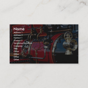 Detail from 'Mtoto' steam engine Business Card