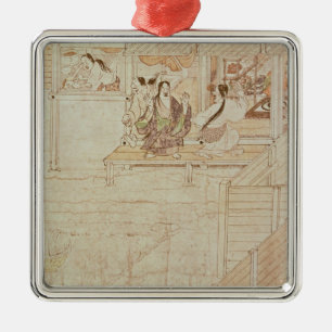 Detail from Shigisan Engi Emaki, Kamakura Period Metal Ornament