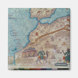 Detail from the Catalan Atlas, 1375 Magnet