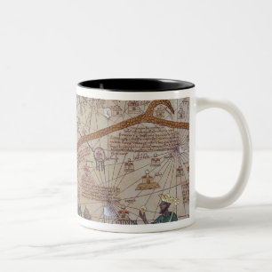 Detail from the Catalan Atlas, 1375 Two-Tone Coffee Mug