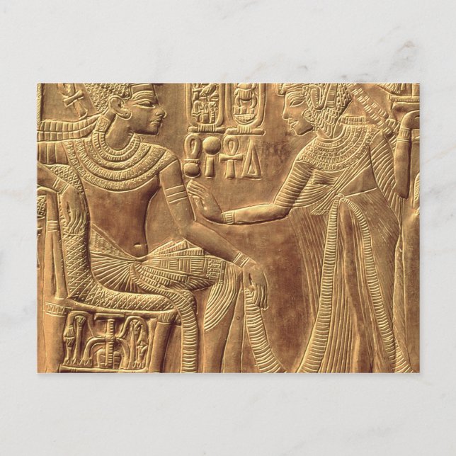 Detail from the Golden Shrine of Tutankhamun Postcard (Front)