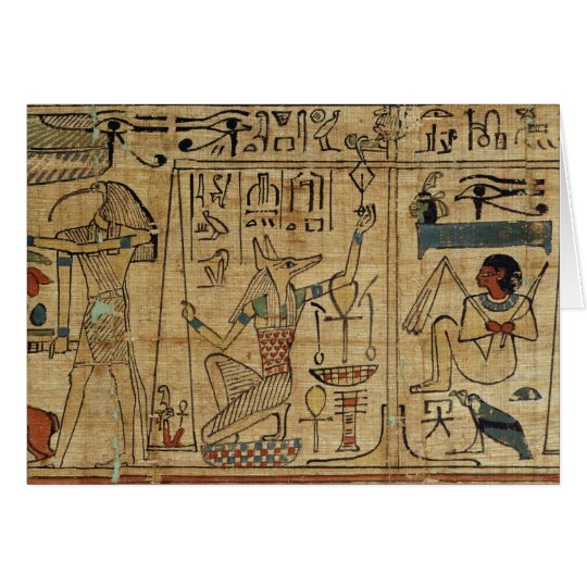 Detail from the papyrus of Nespakashuty, New Kingd Card