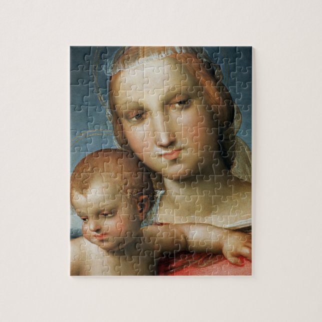Detail from <Virgin and Child> Attributed to Rapha Jigsaw Puzzle (Vertical)
