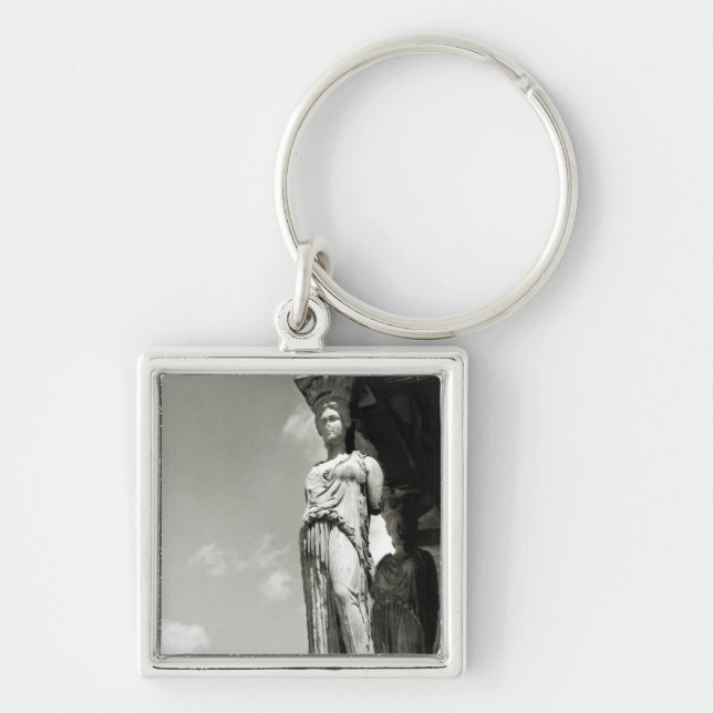 Detail of a caryatid from the Erechtheion Key Ring (Front)