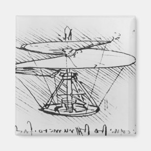 Detail of a design for a flying machine, c.1488 magnet