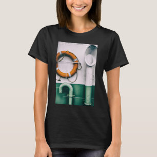 Detail of a ferry with respirators and buoy T-Shirt
