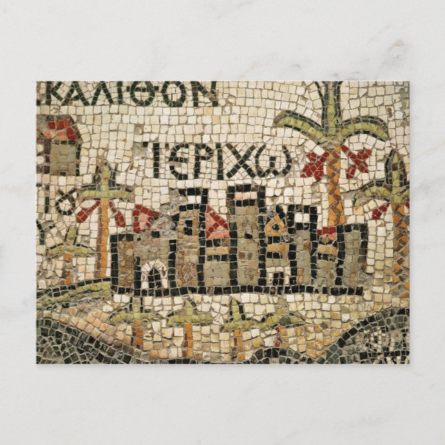 Detail of a map of Jericho Postcard (Front)