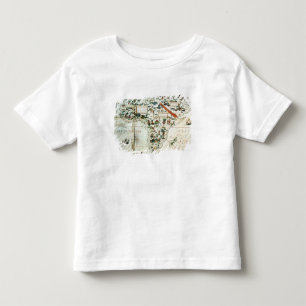 Detail of a map of the world showing Africa Toddler T-Shirt