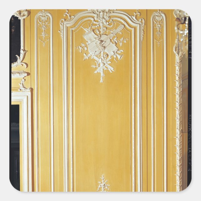 Detail of a panel from the Yellow Room Square Sticker (Front)