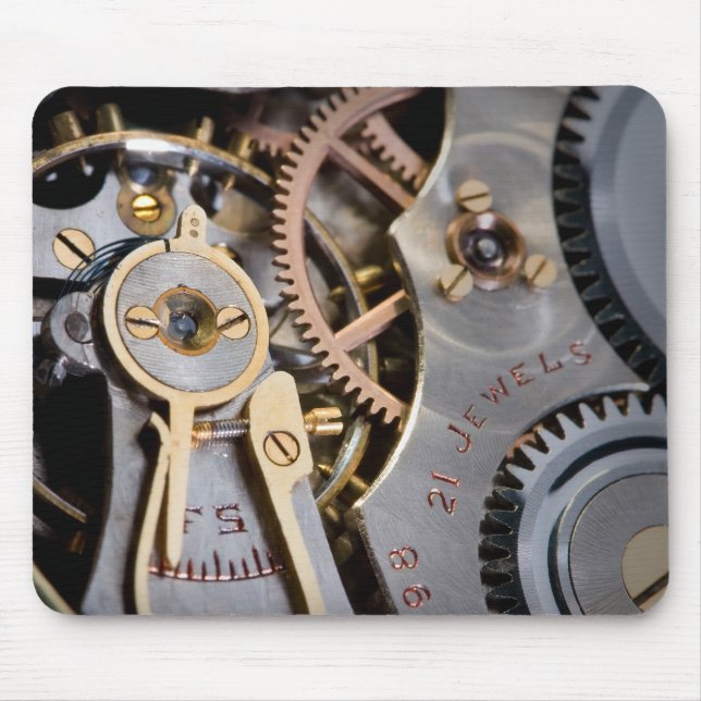 Detail of a pocket watch mouse pad (Front)