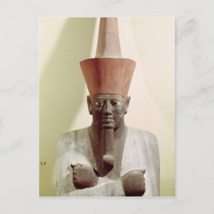 Detail of a statue of Mentuhotep II Postcard