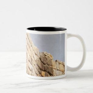 Detail of a stone wall Two-Tone coffee mug