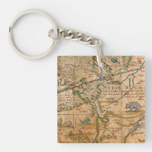 Detail of Africa from a Globe Key Ring