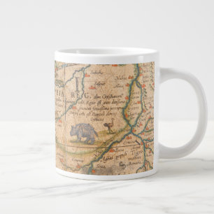 Detail of Africa from a Globe Large Coffee Mug