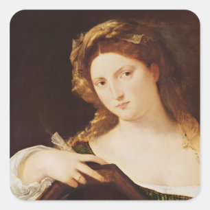 Detail of Allegory of Vanity Square Sticker