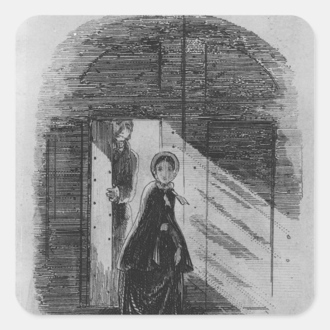 Detail of Amy Dorrit Square Sticker (Front)