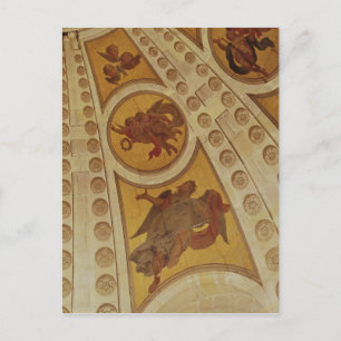 Detail of angels from the dome, built 1635-42 postcard
