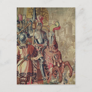 Detail of Charles V on horseback Postcard