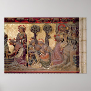 Detail of Christ washing the feet of the Apostles Poster