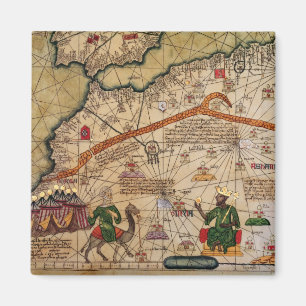 Detail of Copy of a Catalan Map of Europe Magnet