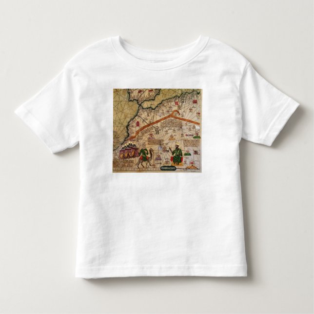 Detail of Copy of a Catalan Map of Europe Toddler T-Shirt (Front)