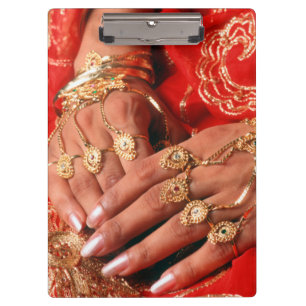 Detail Of Elaborate Jewellery Clipboard