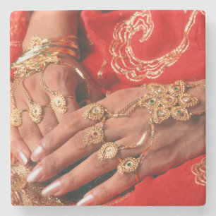 Detail Of Elaborate Jewellery Stone Coaster