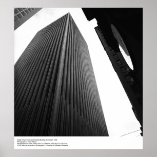 Detail of Financial Building, 1966 by Ansel Adams Poster