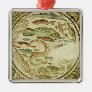 Detail of fish, The Four Seasons, from Vega Baja Metal Tree Decoration