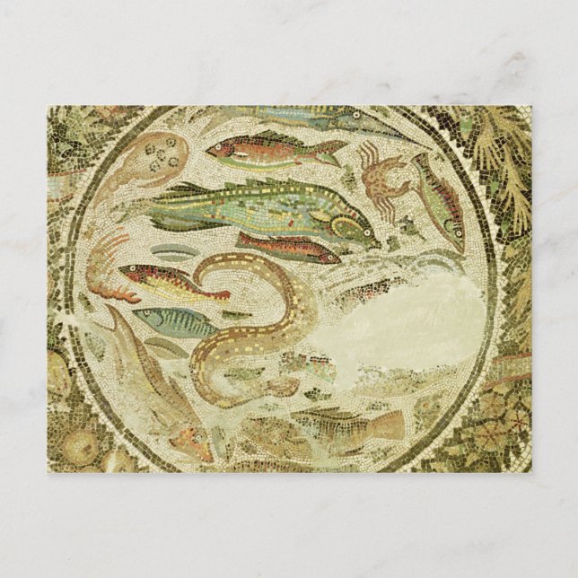 Detail of fish, The Four Seasons, from Vega Baja Postcard (Front)