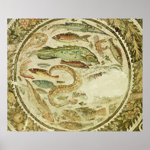 Detail of fish, The Four Seasons, from Vega Baja Poster