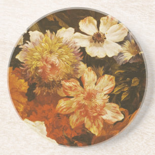 Detail of Flowers (oil on canvas) Coaster